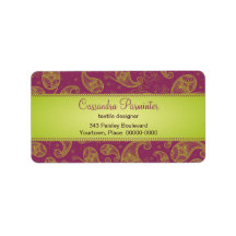 Sumptuous Paisley Address Labels