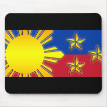 Sun and 3 Stars Mouse Mat