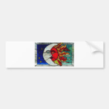 Sun and Moon Bumper Sticker