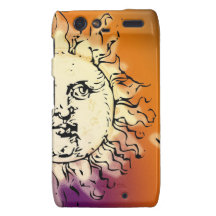 Sun and Moon Colourful Droid RAZR Case