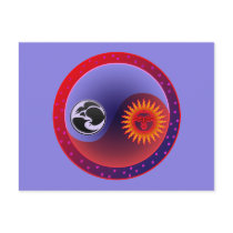 Sun and Moon in Balance Post Card