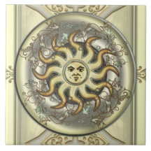 Sun céleste carreau en céramique