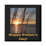 Sun Down at the Lake Fridge Magnet
