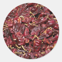Sun-dried paprika, Gabes, Tunisia Stickers