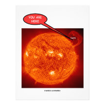 Sun Earth You Are Here (Astronomy Humour) Letterhead