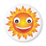 sun  emotion fridge magnet