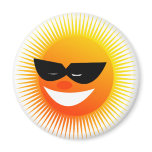 sun  emotion fridge magnet