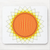 sun fire mousepad