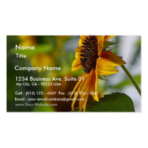 Sun Flower Business Card Template