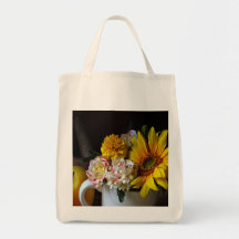 Sun Flower Grocery Tote Bag