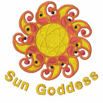 Sun Goddess Embroidered Top Embroidered Shirt