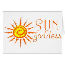 Sun Goddess Greeting Card