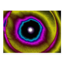 Sun Halo Abstract Post Card