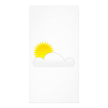 Sun in the Clouds Custom Photo Card