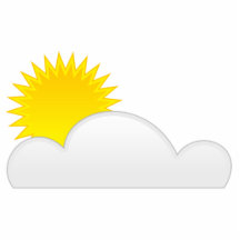 Sun in the Clouds Photo Cutout