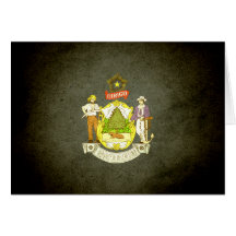 Sun kissed Maine Flag Card