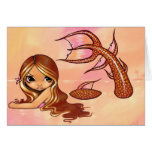 "Sun Kissed Mermaid" Greeting Card cards