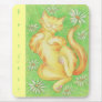 Sun Lover 'Purrfect' mousepad yellow