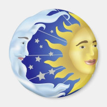 Sun, Moon, Stars Magnets