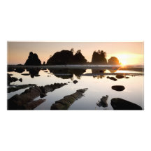 Sun Over Small Hillocks Photo Cards