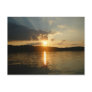 Sun peaking through the clouds post cards
