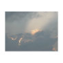 Sun ray behind lima head in clouds postcards
