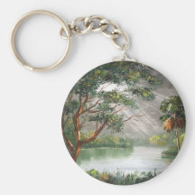 Sun Rays in the Tropics Key Chain