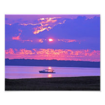 Sun rise Crab Boat Photo Print