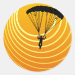 sun scene skydiver sticker