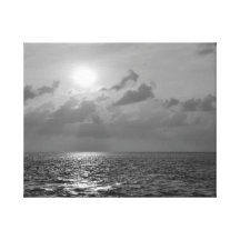 Sun set in Indian ocean Gallery Wrapped Canvas