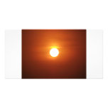 sun set photo greeting card