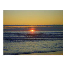 sun set post card