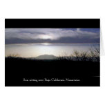 Sun setting in Baja Mountains Cards