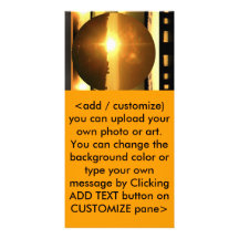 SUN - Source of Vital Energy Custom Photo Card