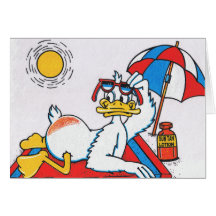 Sun vos petits pains/humour de vacances cartes de vœux