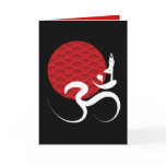 Sun, Yoga & Om Blank Card