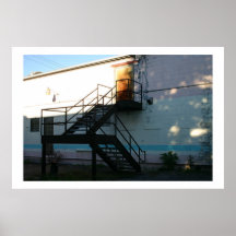 Sunbeam on Stairwell  Posters