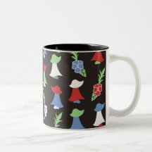 Sunbonnet Sue and Pansies (1950's Inspired) Mug