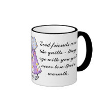 Sunbonnet Sue Quilting Motif Drawing Coffee Mug