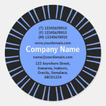 SunBurst 03 Business - Blue Sticker