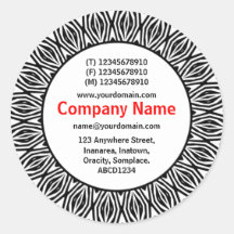 SunBurst 06 Business Stickers