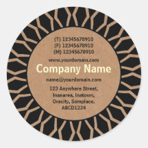 SunBurst 07 Business - Cardboard Look Sticker