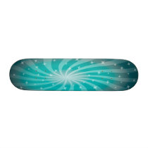 Sunburst Blue Twist Skateboard
