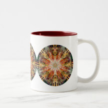 Sunburst collage - mug