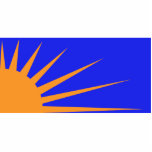 Sunburst, Colombia Political flag Photo Sculptures