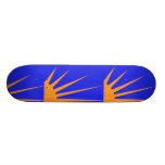 Sunburst, Colombia Political flag Skateboard