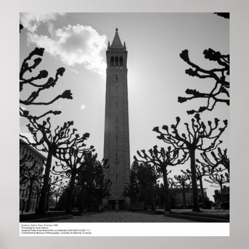 Sunburst, Sather Tower, February 1966 Posters