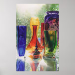 "Sundance" Art Glass Watercolor Painting Poster