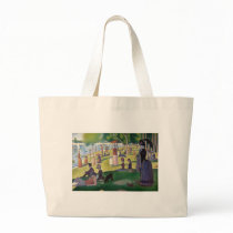 Sunday Afternoon on the Island of La Grande Jatte Canvas Bags