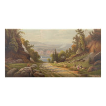 Sunday Afternoon on the West Point Road Customized Photo Card